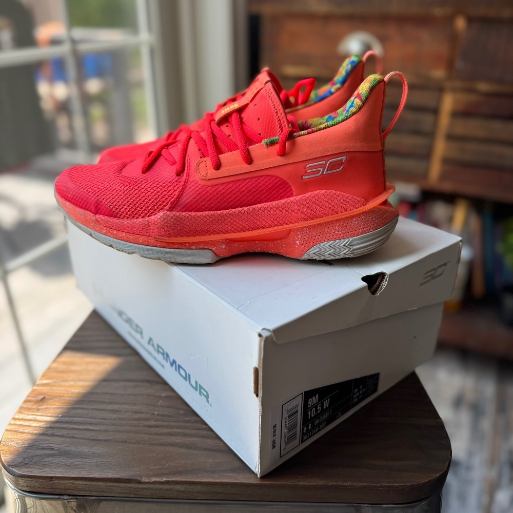 Men's Under Armour Stephen Curry Sour Patch Kids Basketball Sneakers~Size 9~